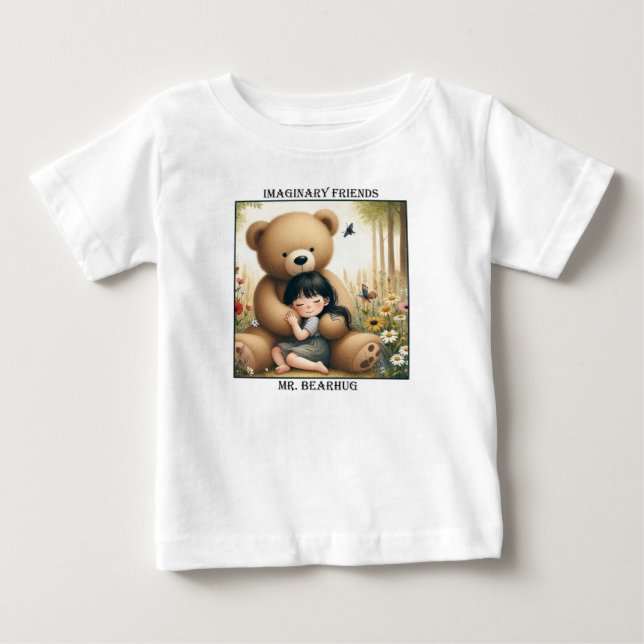 Camiseta Para Bebê Sr. Abraço de Urso (Frente)