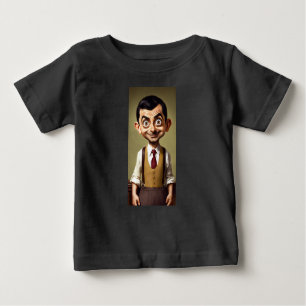 Camiseta Para Bebê Sr. Bean como um bonitinho