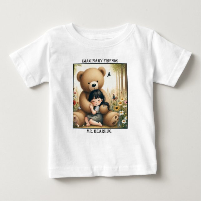 Camiseta Para Bebê Sr. Bearhug (Frente)