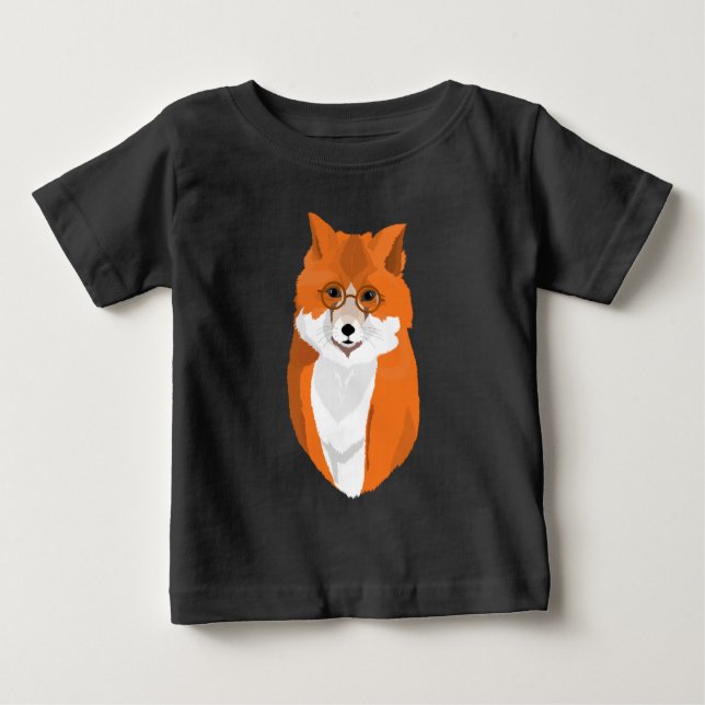 Camiseta Para Bebê Sr. Fox é o leitor (Frente)