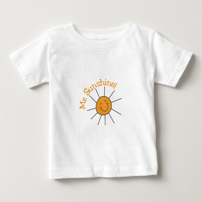 Camiseta Para Bebê Sr. Luz do sol (Frente)