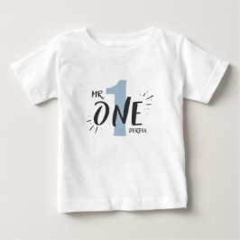 Camiseta Para Bebê Sr. Onemagia Birthday T-shirt Boy Baby Blue
