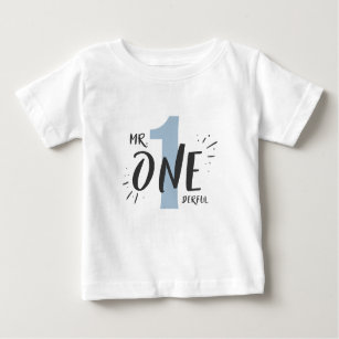 Camiseta Para Bebê Sr. Onemagia Birthday T-shirt Boy Baby Blue