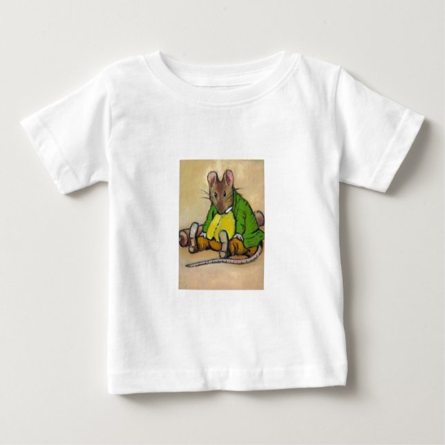 CAMISETA PARA BEBÊ SR. SAMUEL SUIÇA, APÓS BEATRIX POTTER (Frente)