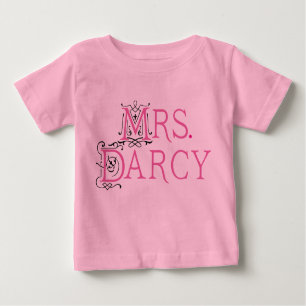 Camiseta Para Bebê Sra. Darcy Presente de Jane Austen
