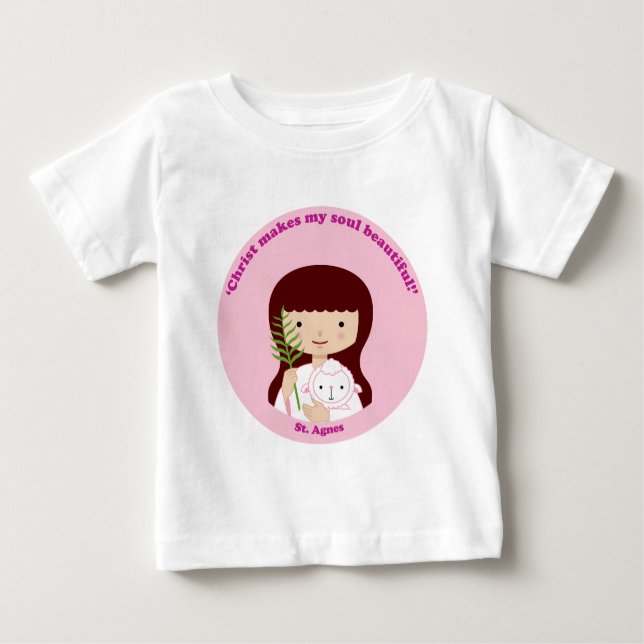 Camiseta Para Bebê St. Agnes (Frente)