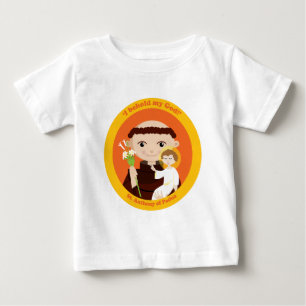 Camiseta Para Bebê St Anthony de Pádua