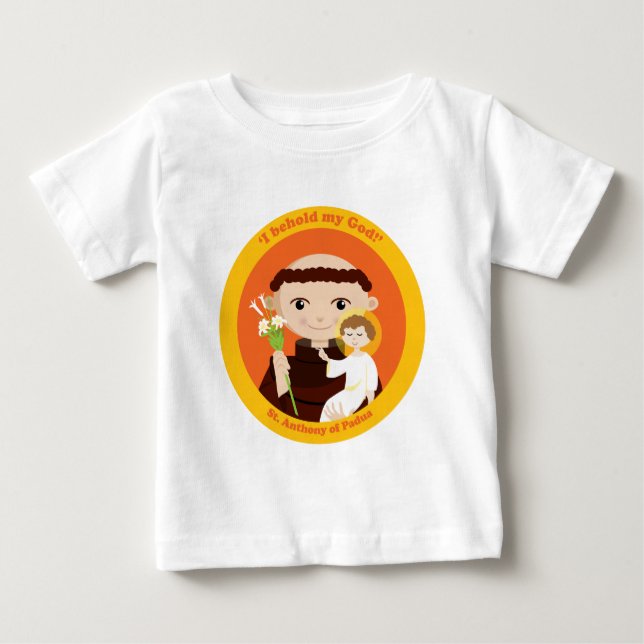 Camiseta Para Bebê St Anthony de Pádua (Frente)