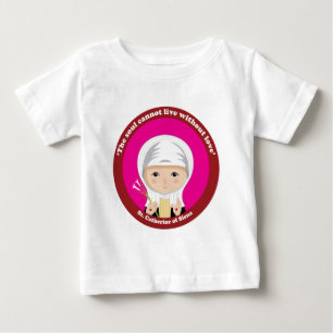 Camiseta Para Bebê St. Catherine de Siena