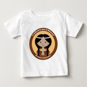 Camiseta Para Bebê St. Kateri Tekakwitha