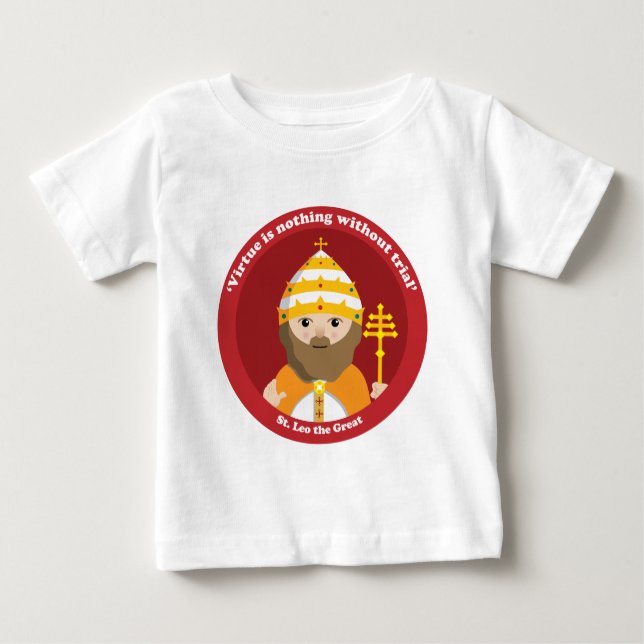 Camiseta Para Bebê St. Leo o excelente (Frente)