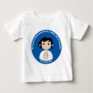 Camiseta Para Bebê St. Lorenzo Ruiz