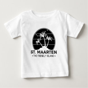Camiseta Para Bebê St. Maarten The friendly Island Sint Martin