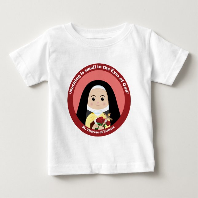 Camiseta Para Bebê St. Thérèse de Lisieux (Frente)