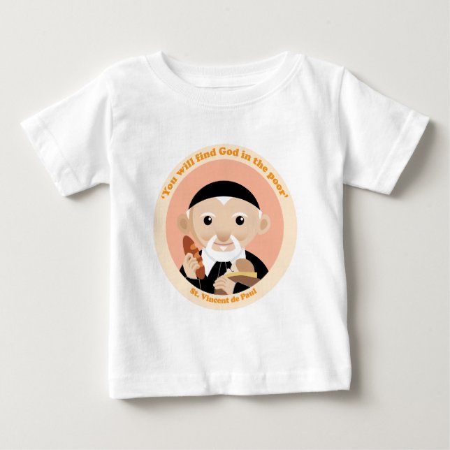 Camiseta Para Bebê St. Vincent de Paul (Frente)