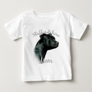 Camiseta Para Bebê Staffordshire Bull Terrier Mãe 2