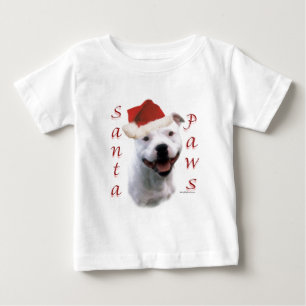 Camiseta Para Bebê Staffordshire Bull Terrier Papais noeis Paws