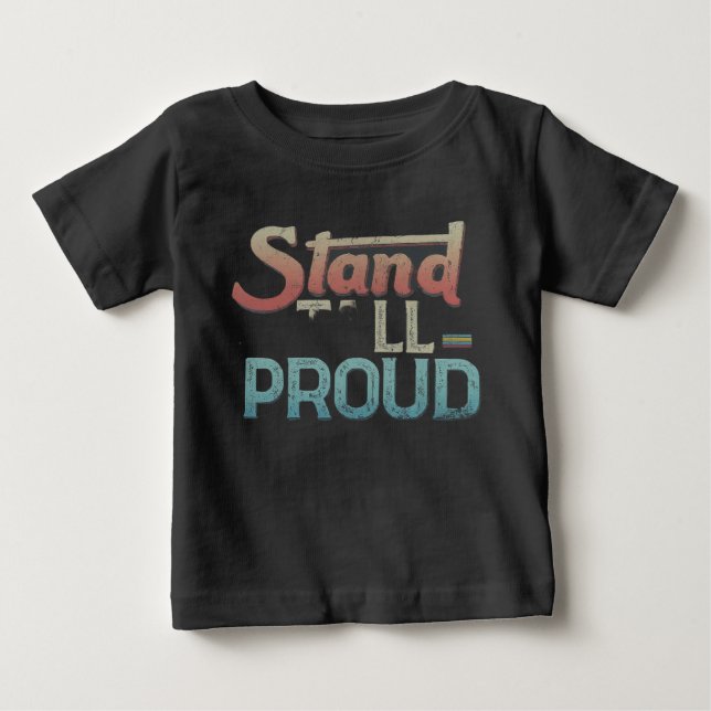 Camiseta Para Bebê Stand Tall Orud (Frente)