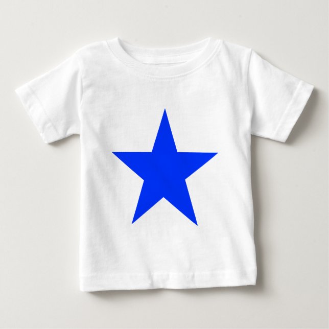 Camiseta Para Bebê Star Blue O MUSEUM Zazzle dá presentes (Frente)