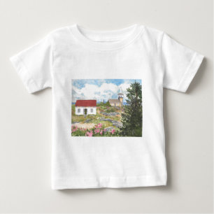 Camiseta Para Bebê Star Island Room Ver uma vista na Ilha dos Sapatos