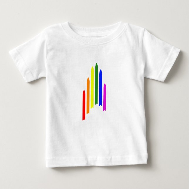 Camiseta Para Bebê Star Trek Gay Pride T-Shirt (Frente)