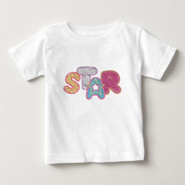 Camiseta Para Bebê Star Tutu Baby Romper (Frente)