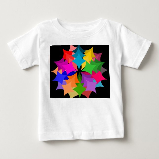 Camiseta Para Bebê Star Wreath (Frente)