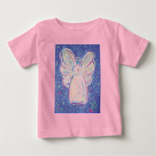 Camiseta Para Bebê Starry Night Angel