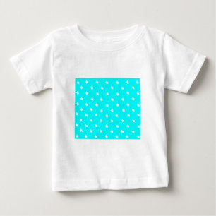 Camiseta Para Bebê Stars Cyan White O MUSEUM Zazzle Dons