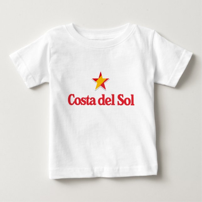 Camiseta Para Bebê Stars of Spain – Costa del Sol (Frente)