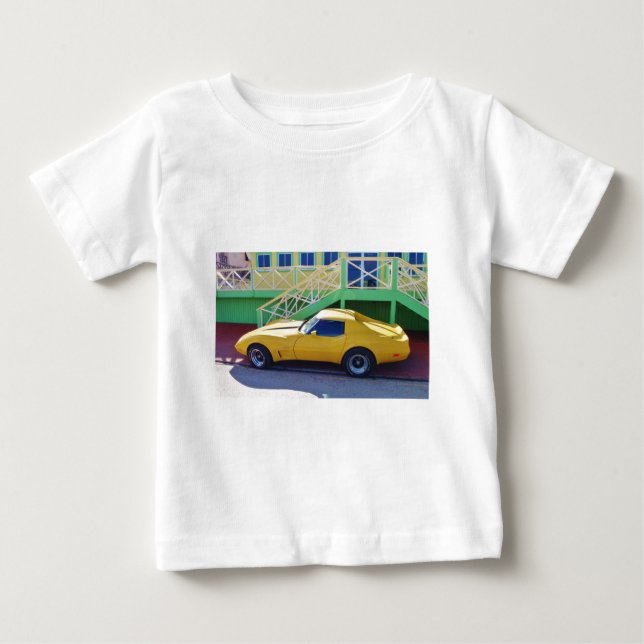 Camiseta Para Bebê Stingray. clássico de Corveta (Frente)