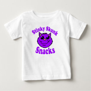 Camiseta Para Bebê Stinky Skunk Snacks