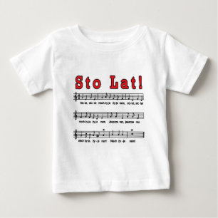 Camiseta Para Bebê Sto Lat! Música