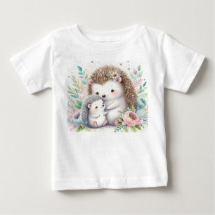 Camiseta Para Bebê Storybook Woodland Babings Hedgehog Love
