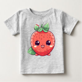 Camiseta Para Bebê Strawbs