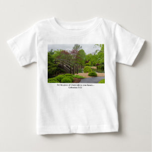 Camiseta Para Bebê Stroll de Jardim Nublado