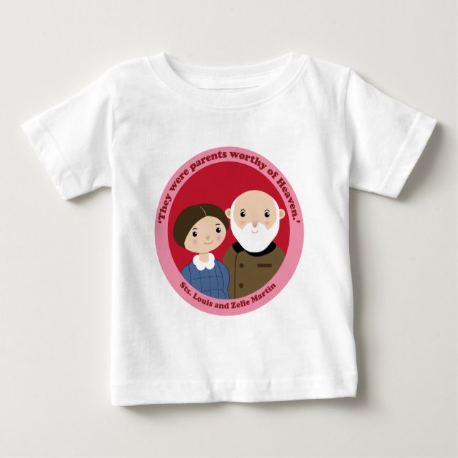 Camiseta Para Bebê Sts. Louis e Zelie Martin (Frente)