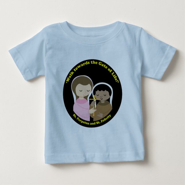 Camiseta Para Bebê Sts. Perpétua e Felicidade (Frente)