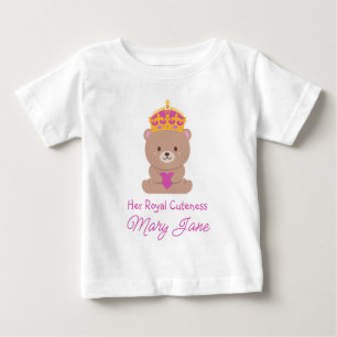 Camiseta Para Bebê Sua Cuteza Real Real Personalizado Divertido e F