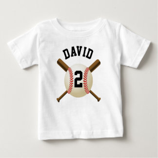Camiseta Para Bebê Sua Equipe Personalizada De Esportes De Beisebol