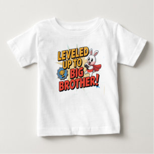 Camiseta Para Bebê subiu para irmão mais velho