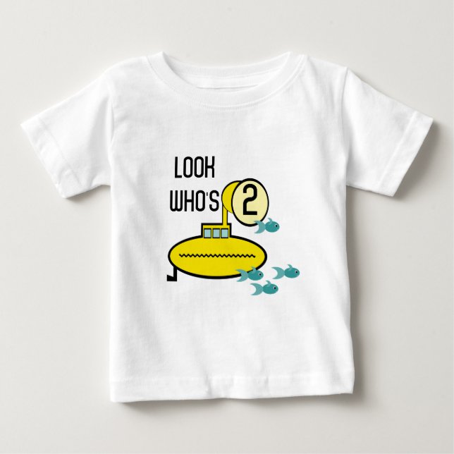 Camiseta Para Bebê Submarino do bobo (Frente)