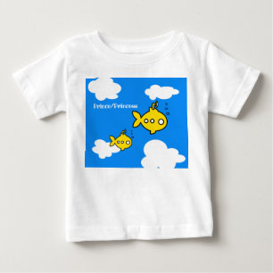 Camiseta Para Bebê Submarino do peixe dourado