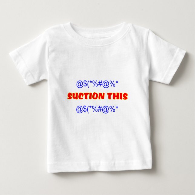 Camiseta Para Bebê Sucção isto (Frente)