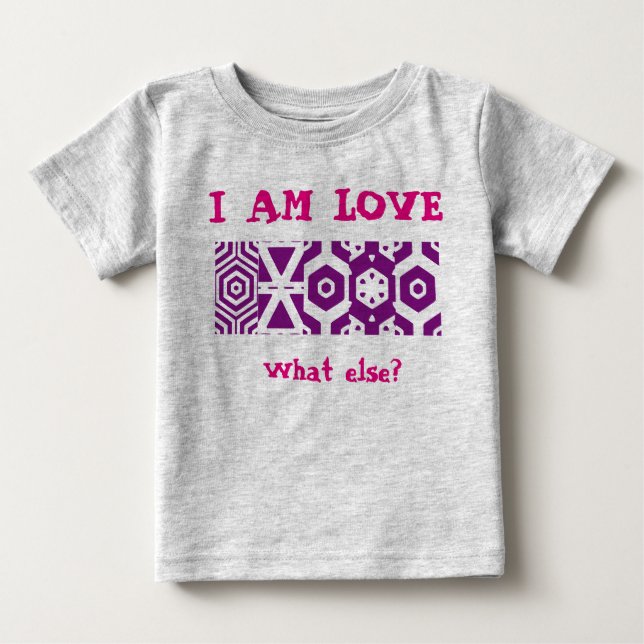 Camiseta Para Bebê Sudadeira “j À LOVE " (Frente)