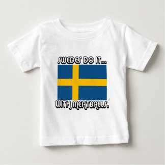 Camiseta Para Bebê Suecos Fazem... Com Almôndegas