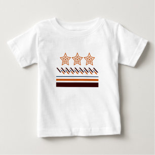 Camiseta Para Bebê Summer Baby Three - Star Stripes