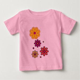 Camiseta Para Bebê Summer Daisy Floral