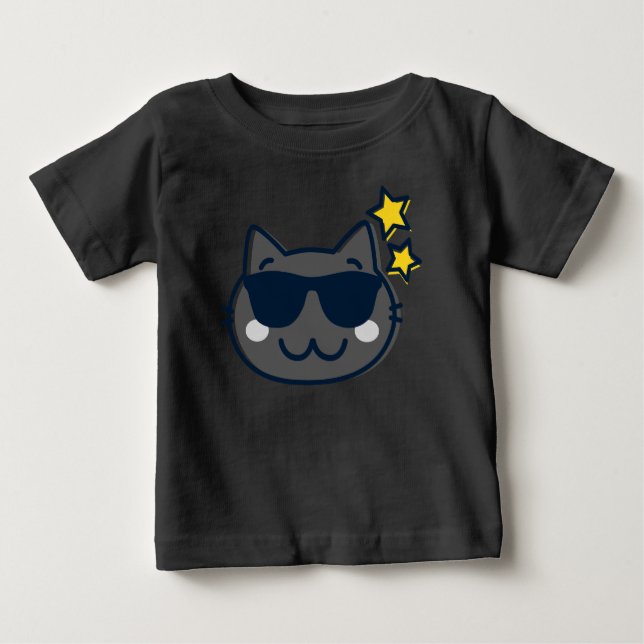 Camiseta Para Bebê Summer Kawaii — Gato Gasto (Frente)