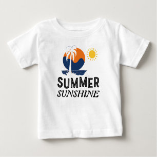 Camiseta Para Bebê Summer Sunshine